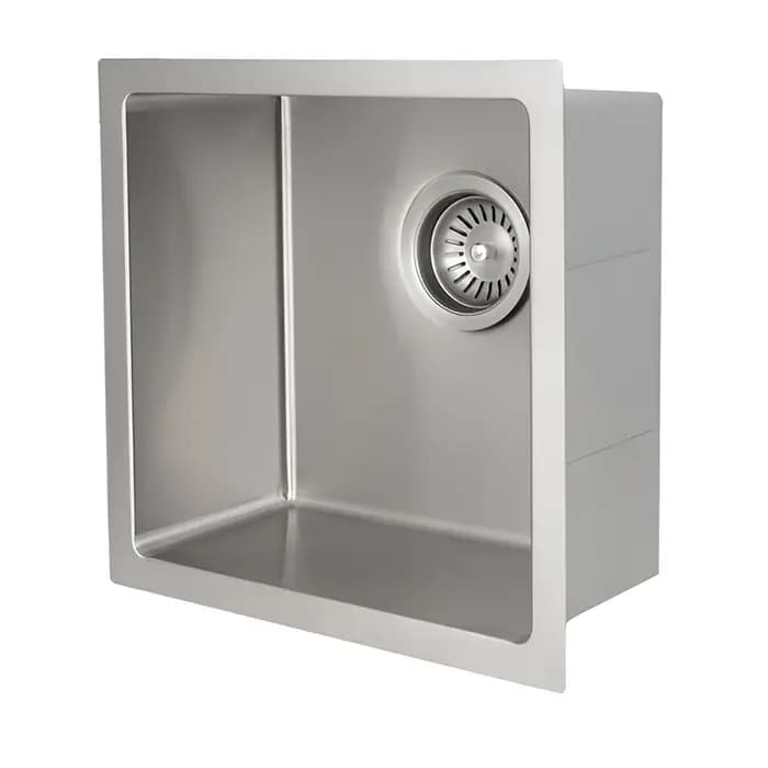 ZLINE 15" Boreal Undermount Single Bowl Bar Kitchen Sink with Basket Strainer - SUS-15