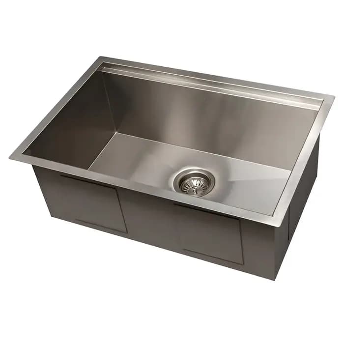 ZLINE 27" Garmisch Undermount Single Bowl Kitchen Sink with Bottom Grid and Accessories - SLS-27