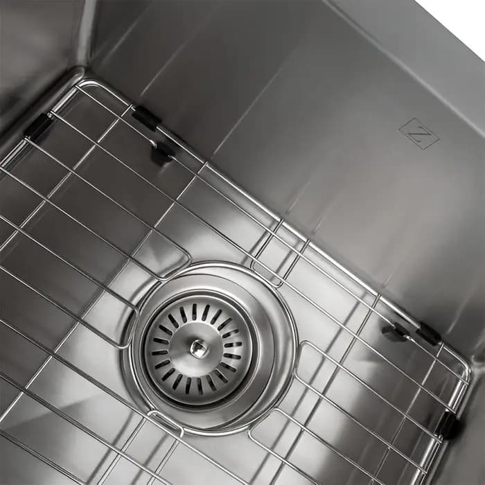 ZLINE 36" Niseko Farmhouse Apron Mount Double Bowl Kitchen Sink with Bottom Grid - SA50D-36