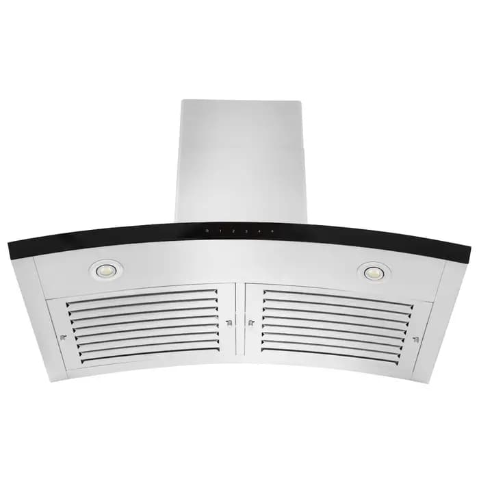 ZLINE - Convertible Island Mount Range Hood in Black Stainless Steel - BSKE2iN